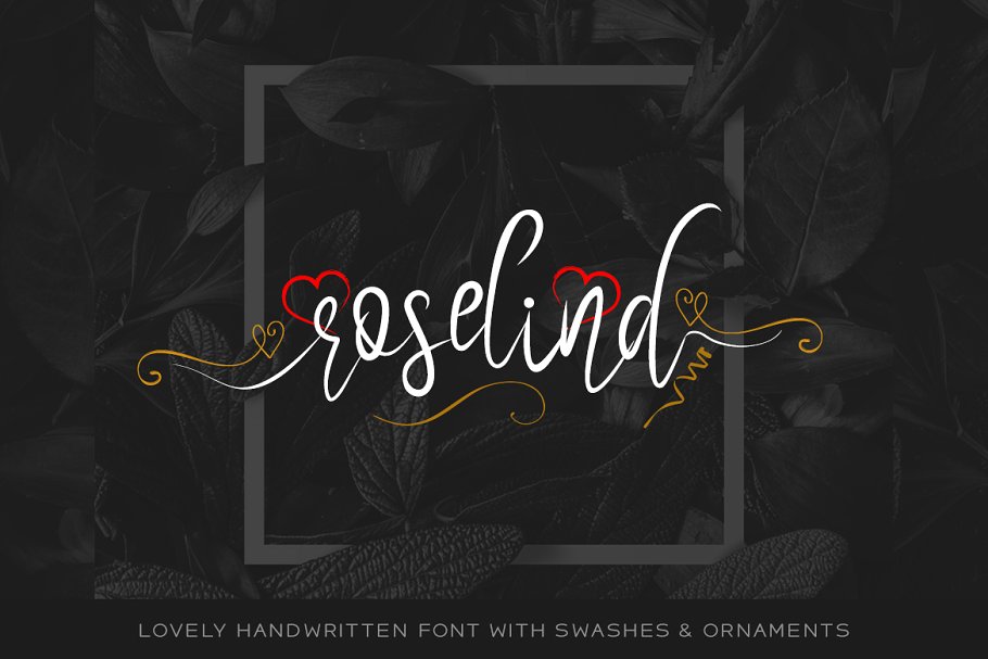 Пример шрифта Roselind